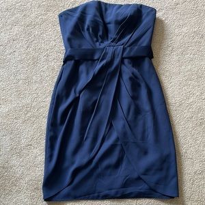 White by Vera Wang strapless navy dress size 6